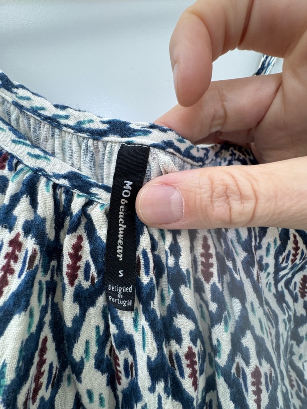 M.O. Beachwear Printed Flowy Dress, bought in Portugal